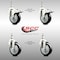 Service Caster 4 Inch 316SS Black Polyurethane 10mm Threaded Stem Caster Lock Brake, 2PK SS316TSTTL20S414-PPUB-BLK-M1015-2-S2 - alternate 4